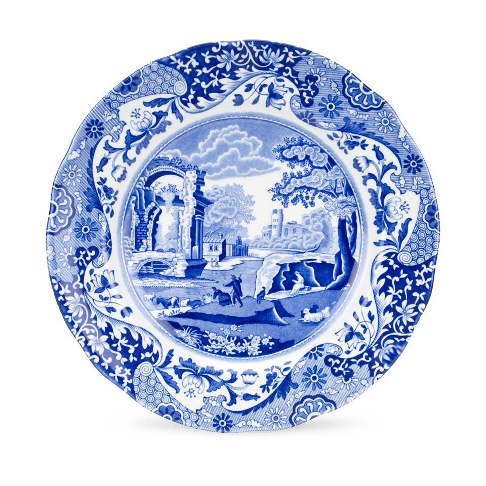 Blue Italian LUNCHEON PLATE 9"