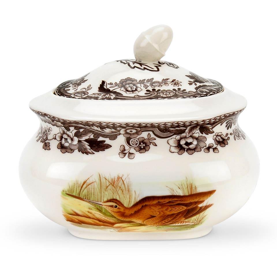 Snipe and Pintail Covered Sugar Bowl