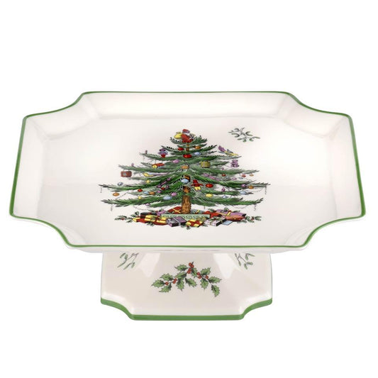 Footed Square Cake Plate