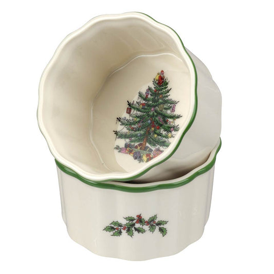 3.5 Inch Round Scalloped Ramekins - Set of 2