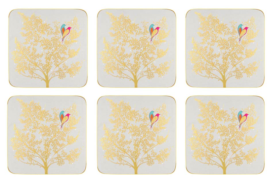 Coasters - Set of 6 Light Grey