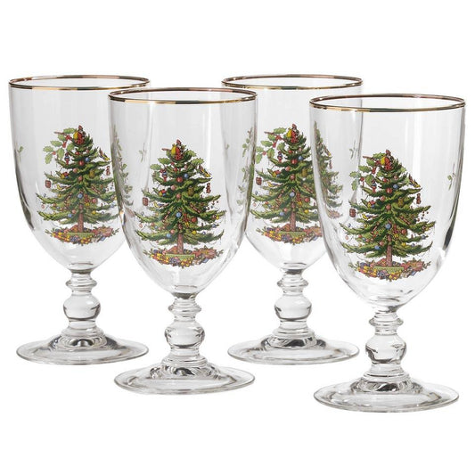 Set of 4 Pedestal Goblets
