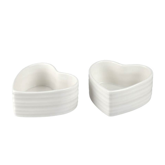 Set of 2 Heart Ramekins