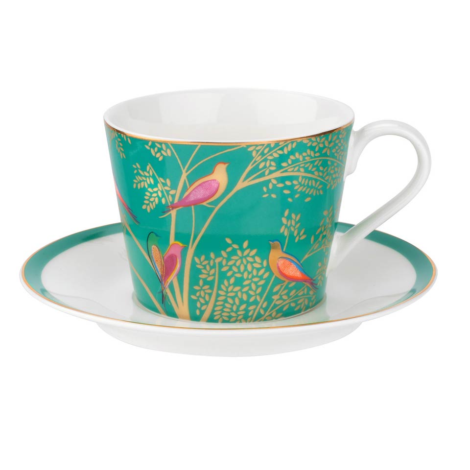 Tea Cup & Saucer - Green