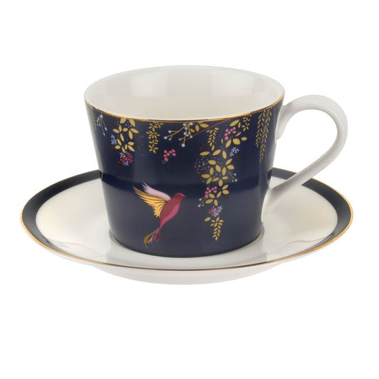 Tea Cup & Saucer - Navy