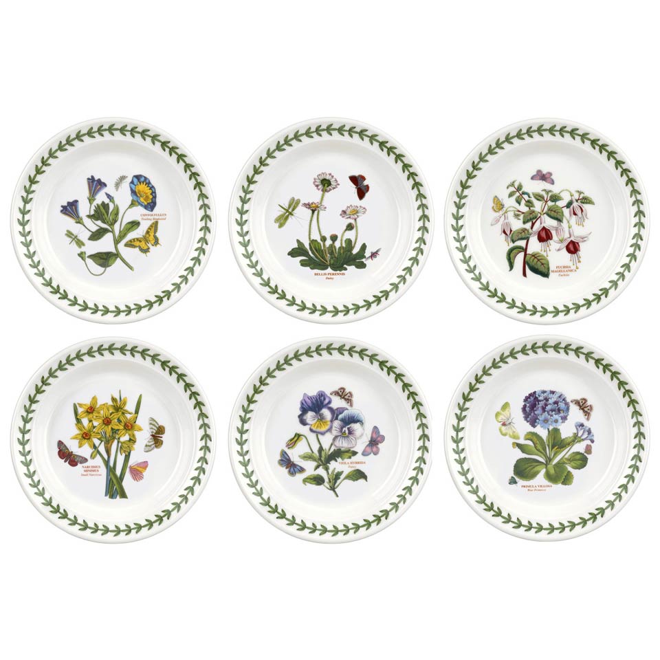 SET OF 6 ASSORTED SIDE PLATE 6.5"