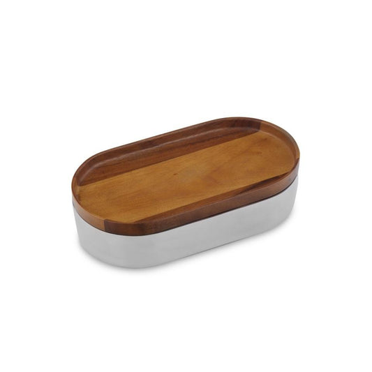 Bowl with Wood Lid