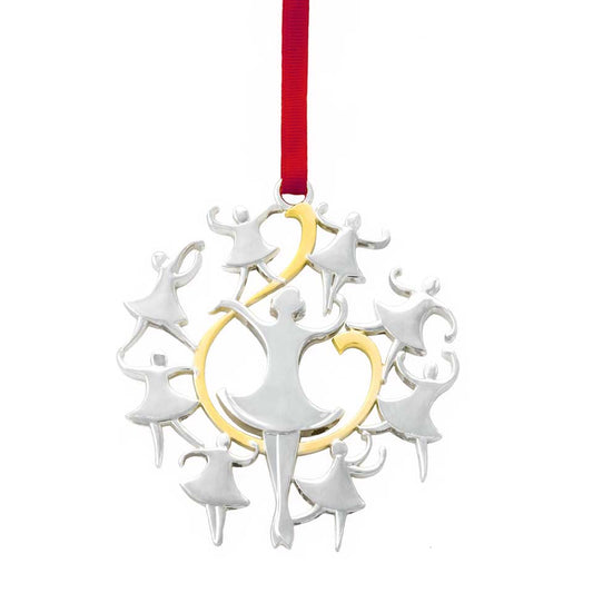 Twelve Days Of Christmas Ornament: Nine Ladies Dancing