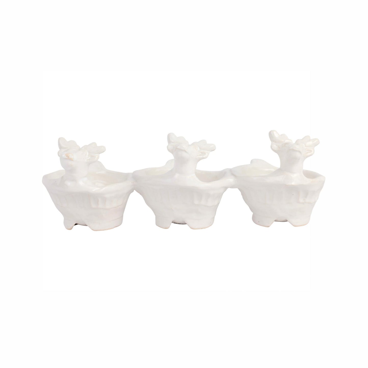 Figural Deer Three-Part Server