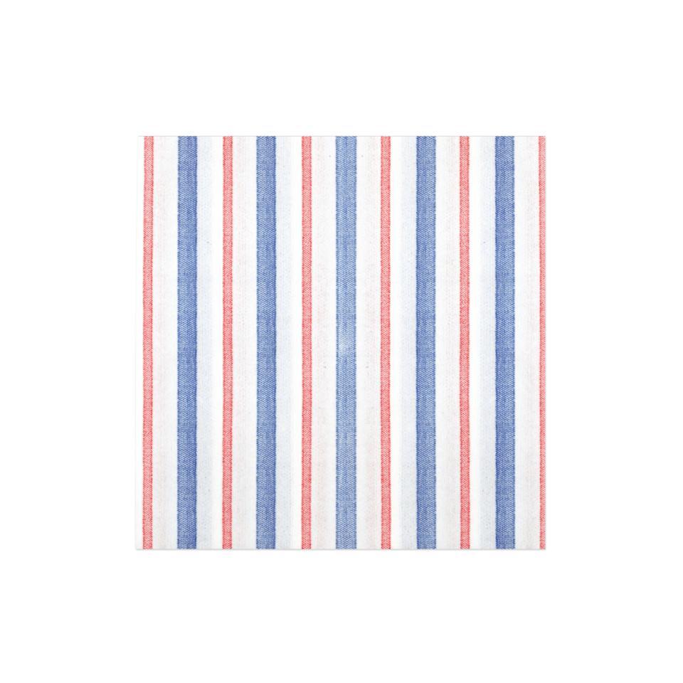 Americana Stripe Dinner Napkins (Pack of 20)