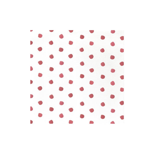 Dot Crimson Dinner Napkins (Pack of 20)