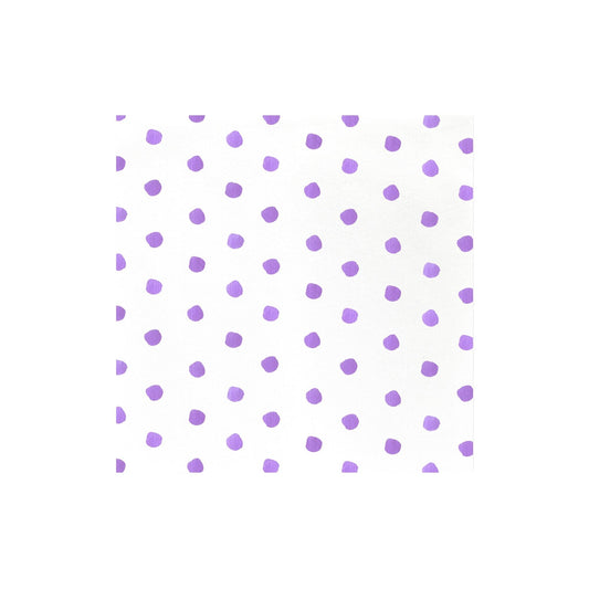Dot Purple Dinner Napkins (Pack of 20)