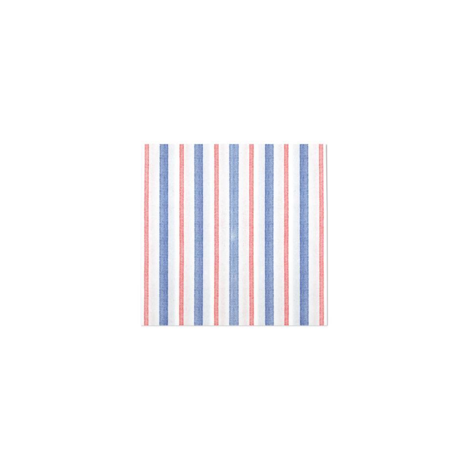 Americana Stripe Cocktail Napkins (Pack of 20)