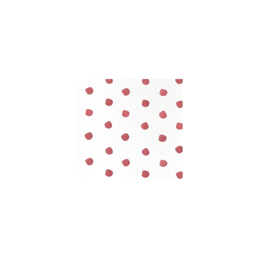 Dot Crimson Cocktail Napkins (Pack of 20)