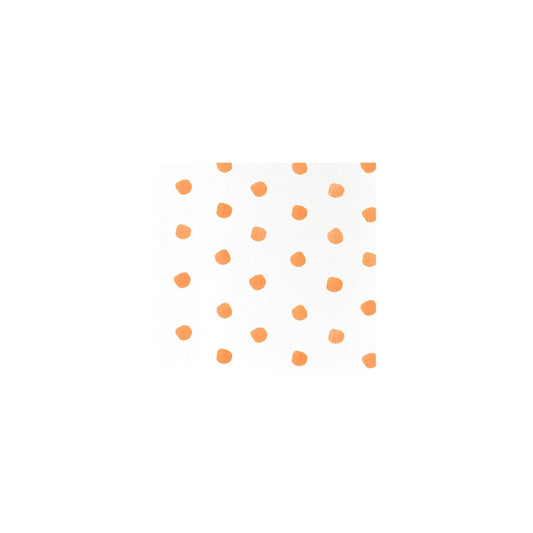Dot Orange Cocktail Napkins (Pack of 20)