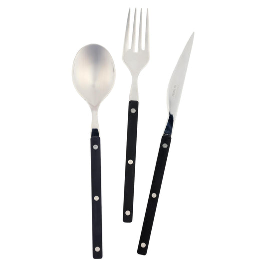 Pastello Black Three-Piece Place Setting
