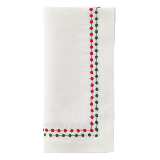 Red/ Green Napkins - Set of 4