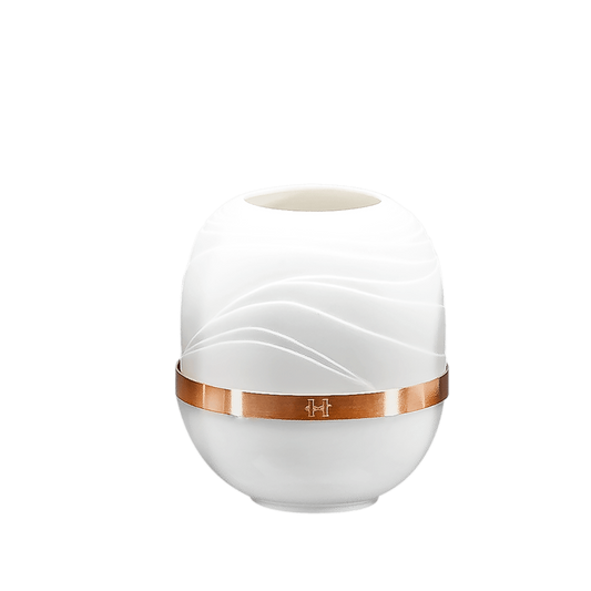 Medium Dune Candle Holder with Golden Band