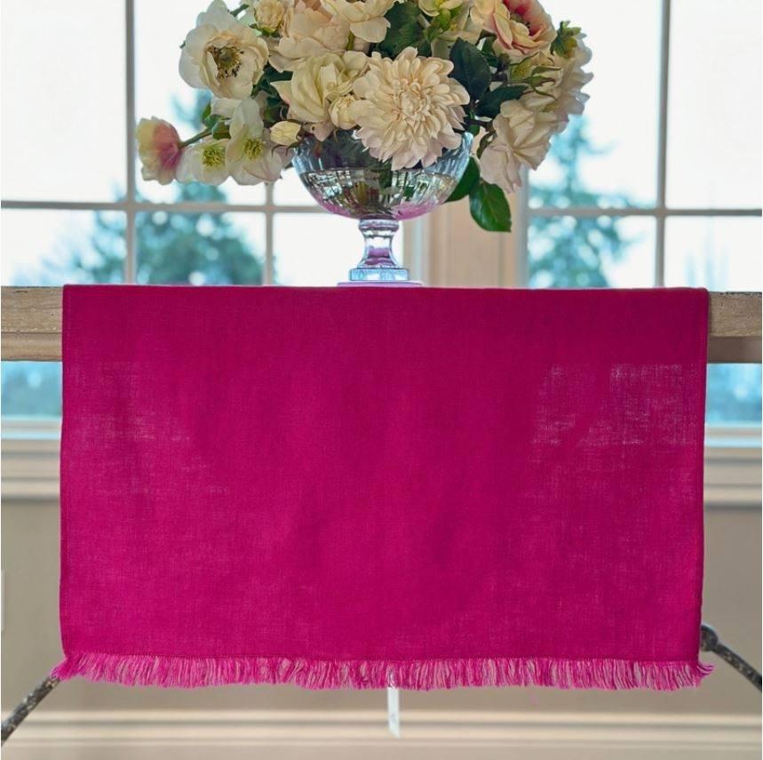 Magenta Runner with Fringe, 78"