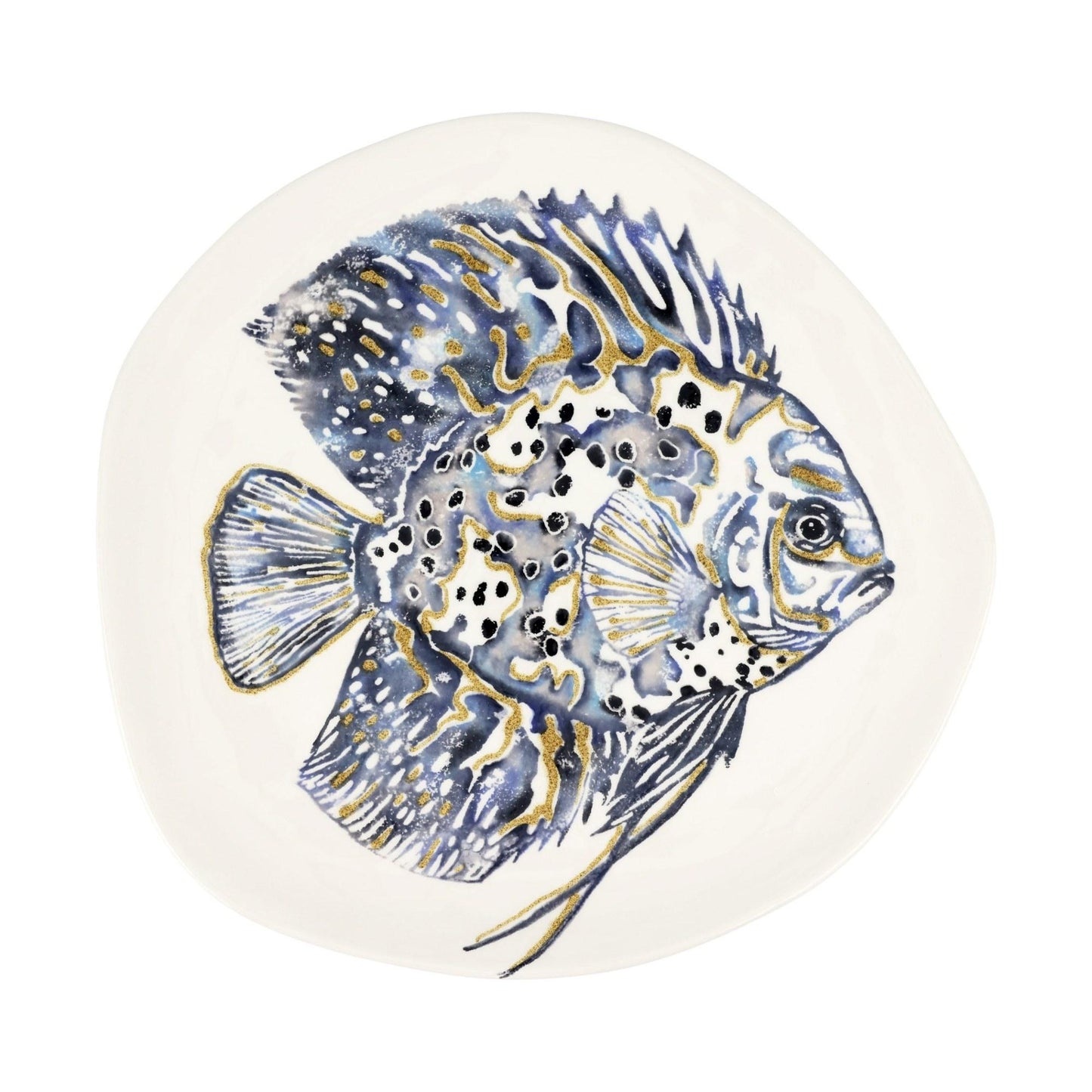 Discus Fish Oblong Round Platter
