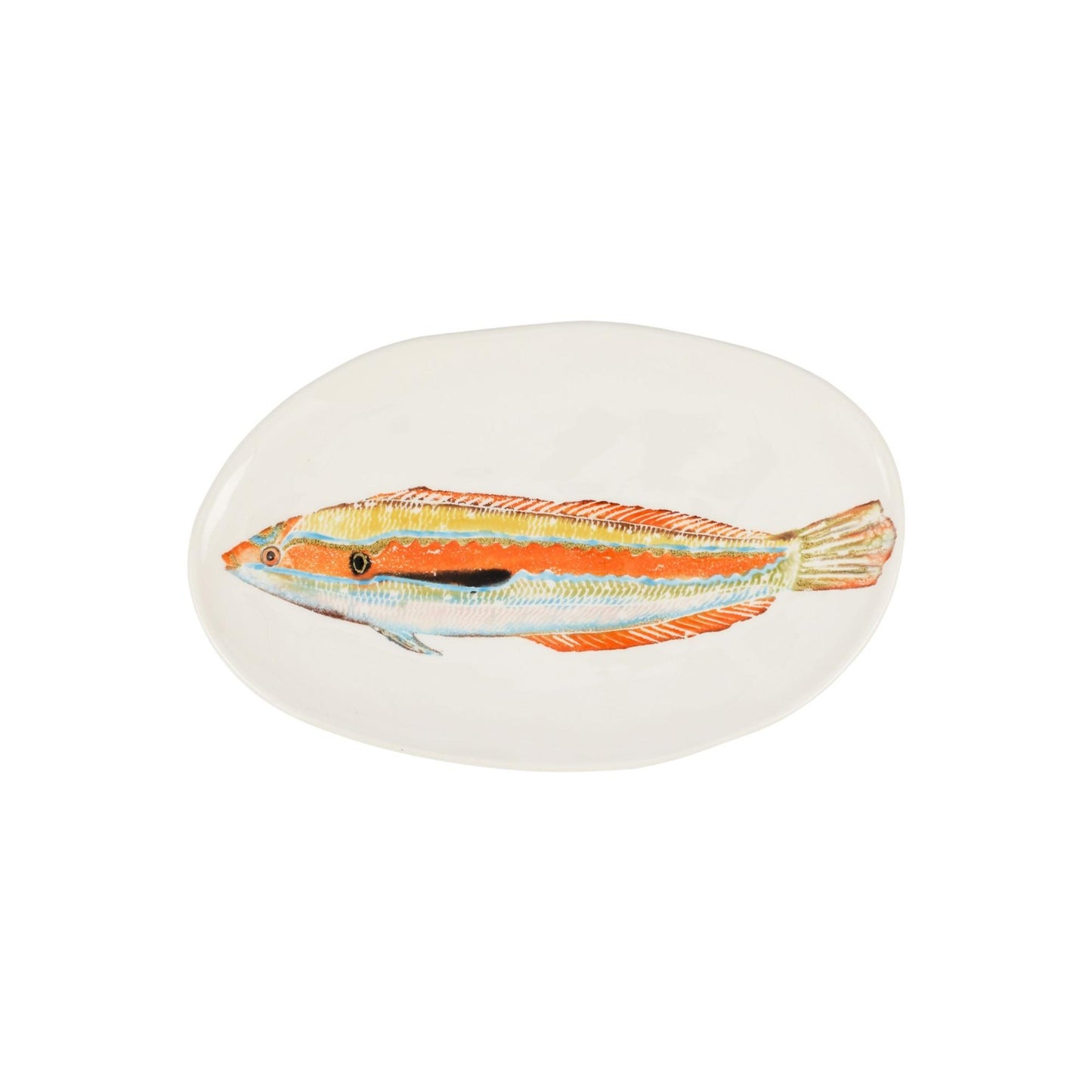 Tropical Rainbow Fish Small Oval Platter
