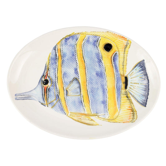 Butterfly Fish Oval Platter
