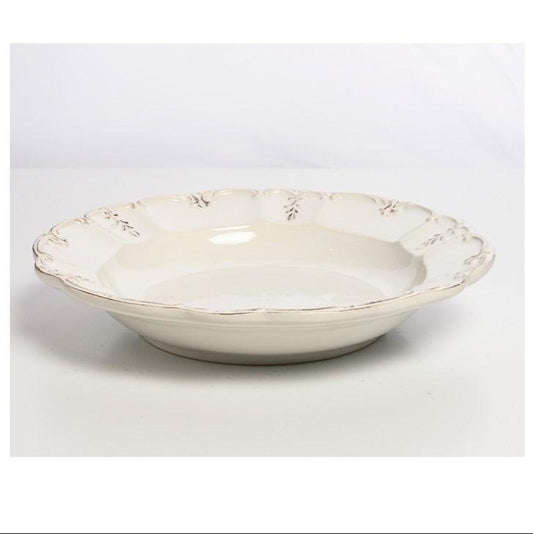 Renaissance White Pasta Bowl