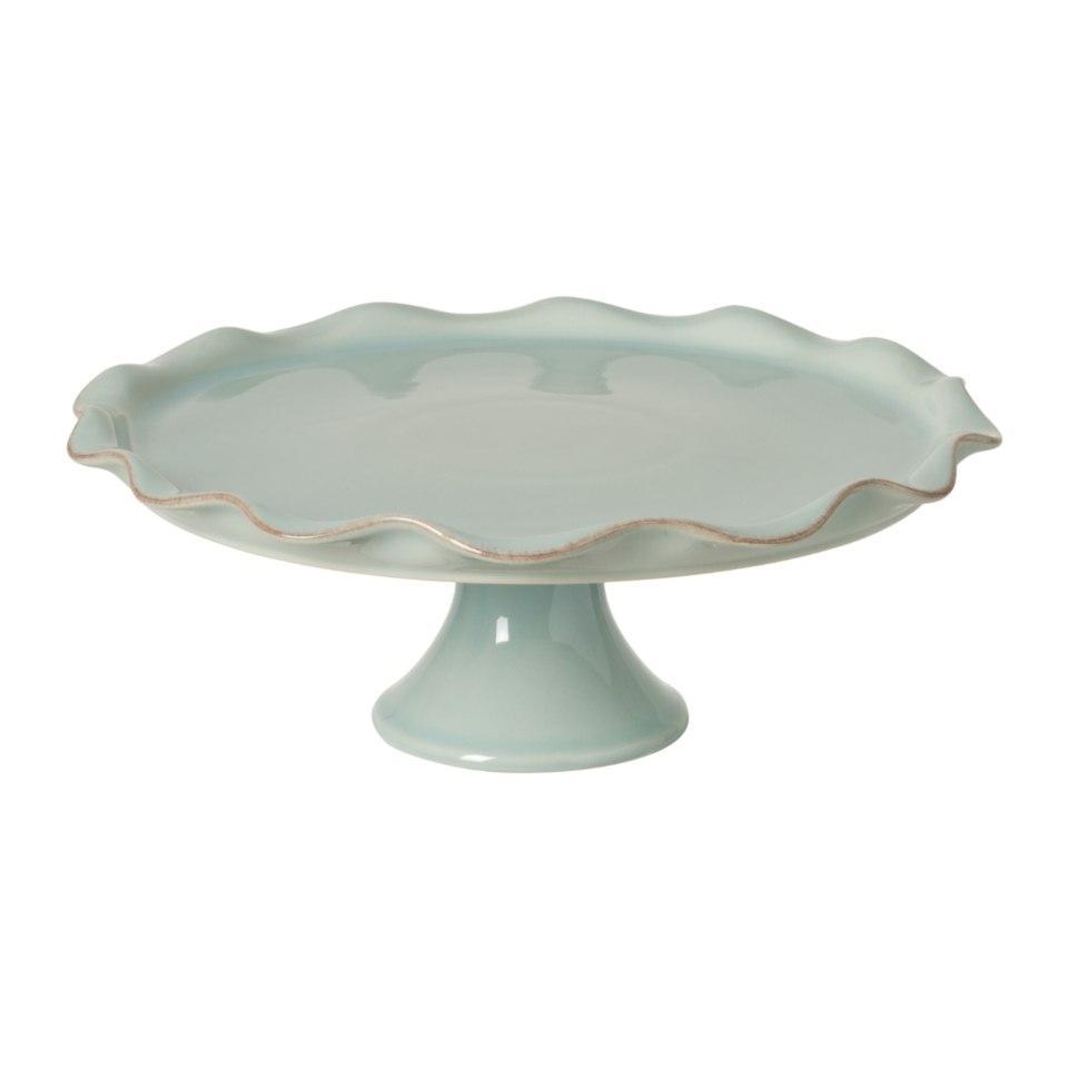 Footed Plate 14", Robin's egg blue