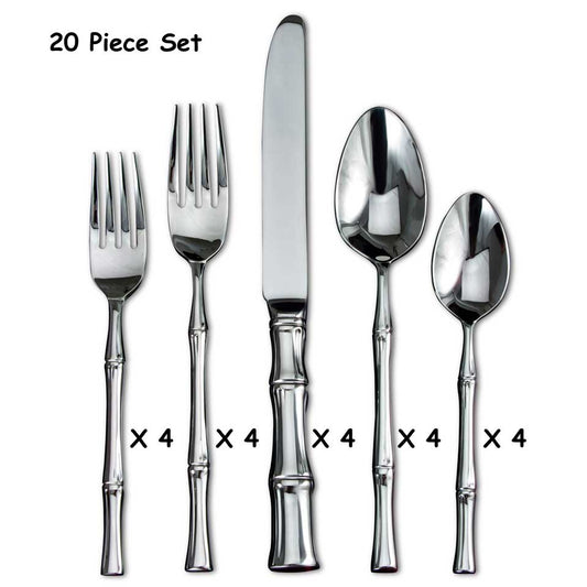 20 Piece Set (four 5 piece place settings)
