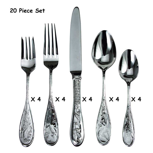 20 Piece Flatware Set  (four 5 piece place settings)