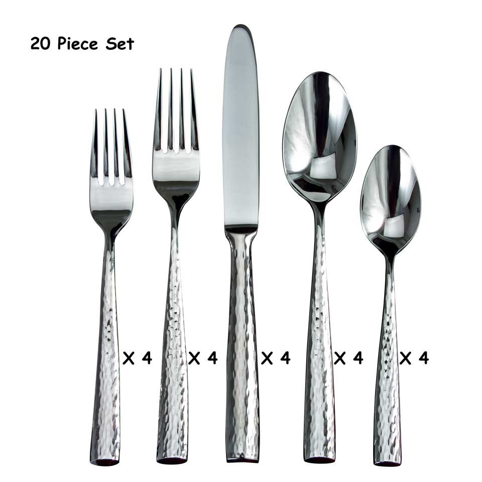 20 Piece Flatware Set (four 5 piece place settings)