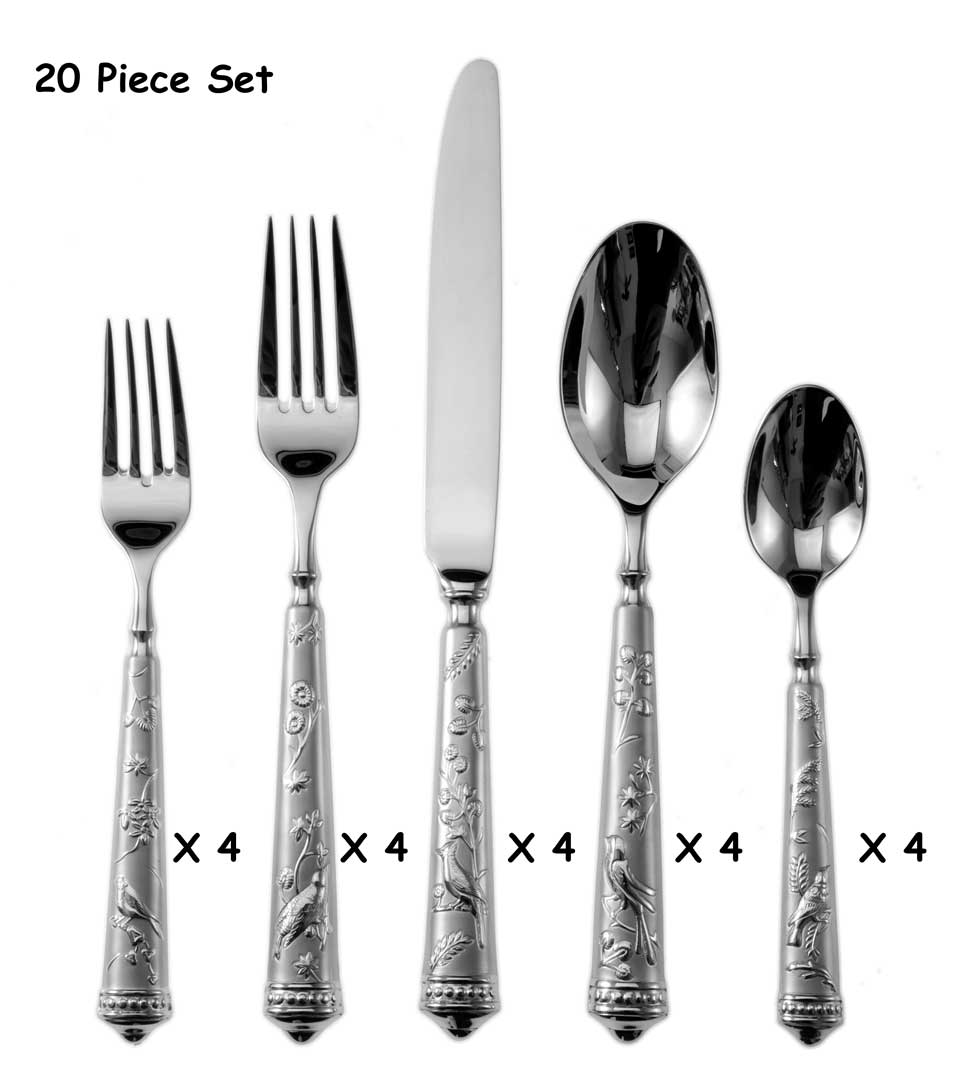 20 Piece Flatware Set (four 5 piece place settings)