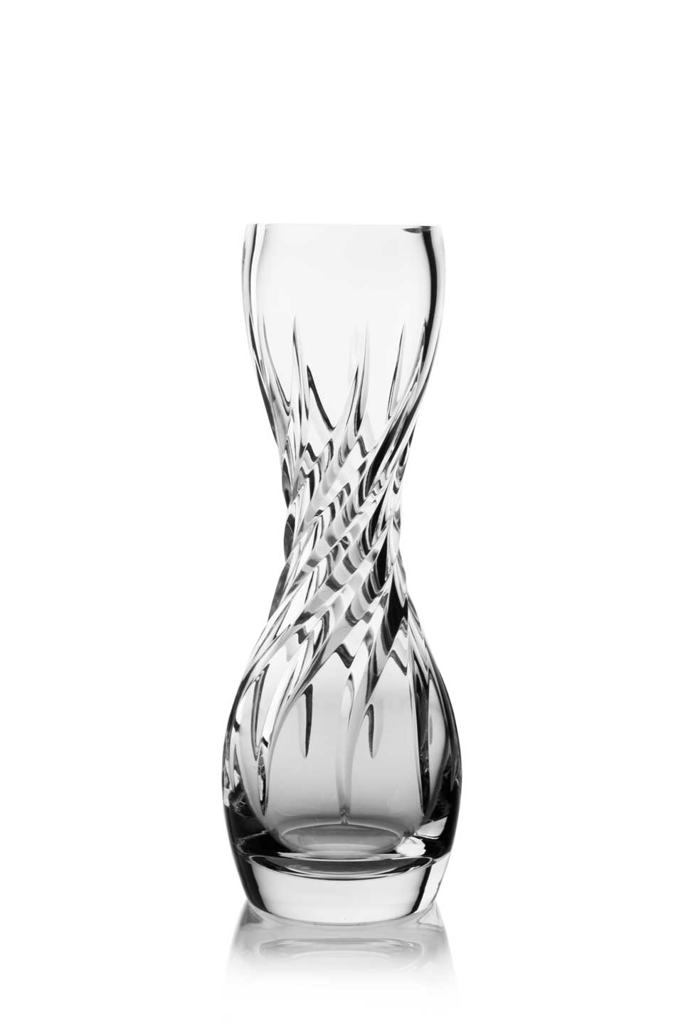 Tornado 16" Vase 24% Lead Crystal
