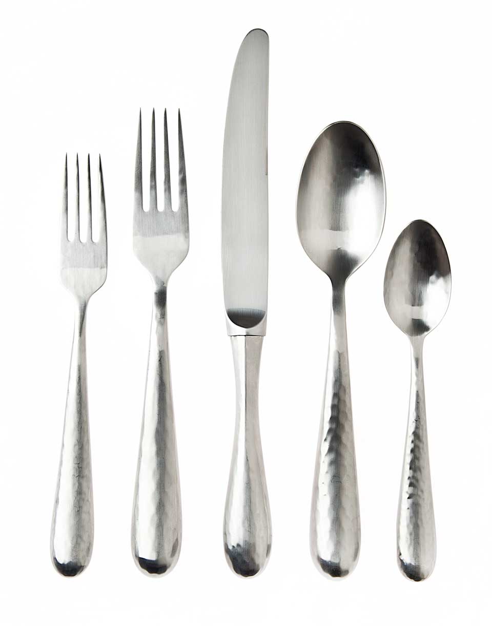 Hammered Satin 5 Piece Place Setting