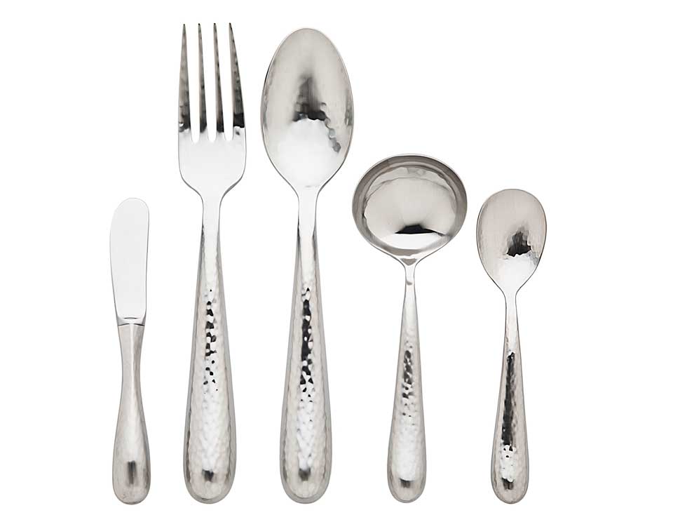 Hammered Satin 5 Piece Hostess Set