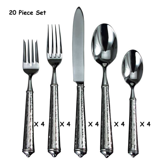 20 Piece Set (four 5 piece place settings)