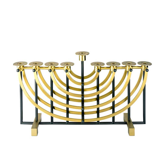 Suspension Menorah Black W-Gold