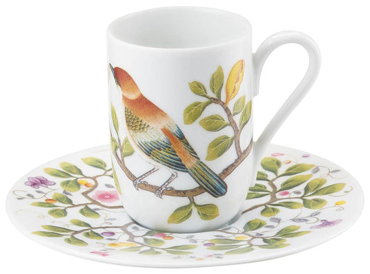 White Expresso cup and saucer white backgroundset GBX