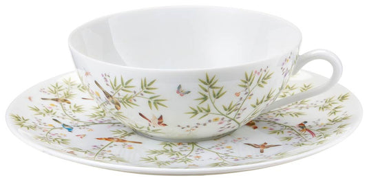 White Tea cup extra and saucer white background set GBX