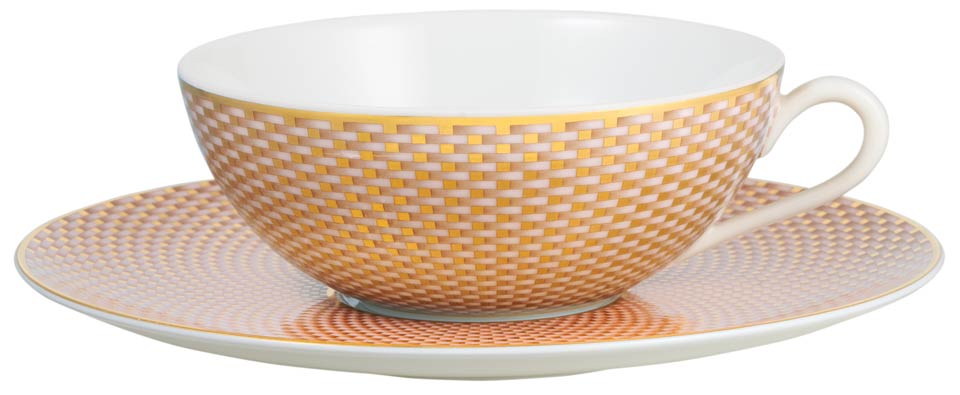 Tea cup extra and saucer motive n°1 set GBX
