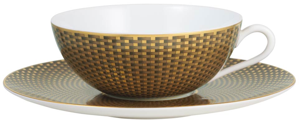 Tea cup extra and saucer motive n°1 set GBX