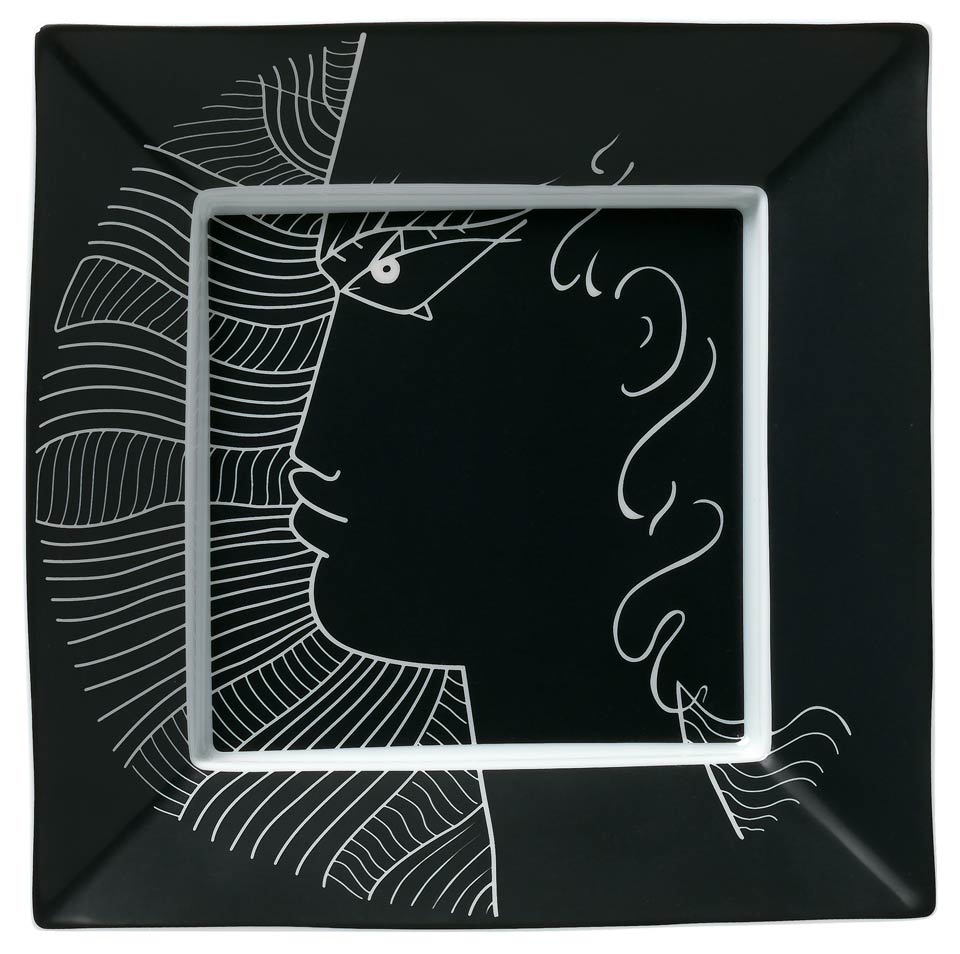 Square Trinket Tray Black 6.69 x 6.69 in GBX (old code:0659-33-600017)
