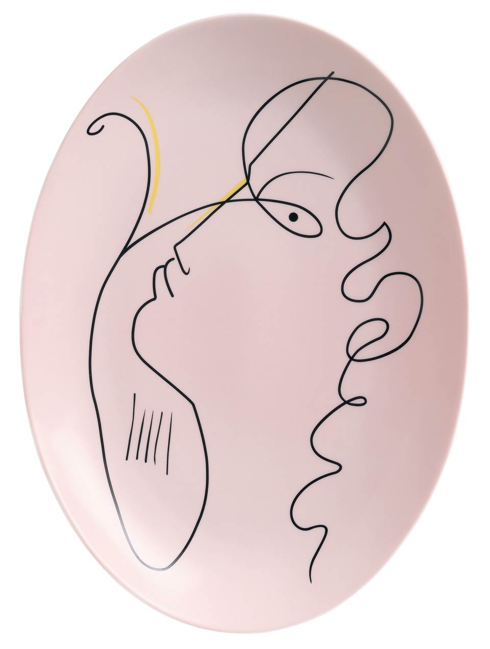 Oval Dish Medium Ink Black 14.2 x 10.2 in (old code:0660-37-502836)
