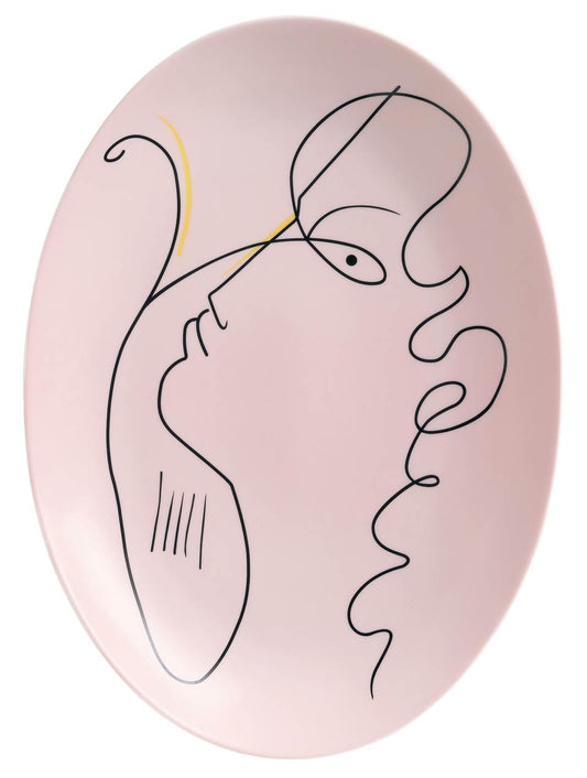 Oval Dish Medium Ink Black 14.2 x 10.2 in (old code:0660-37-502836)