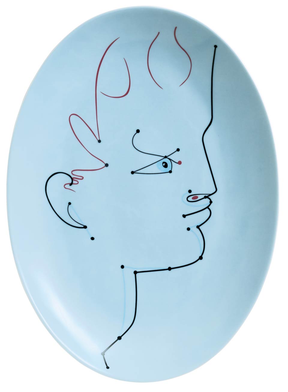 Oval Dish Medium Ink Black 14.2 x 10.2 in (old code: 0661-37-502836)
