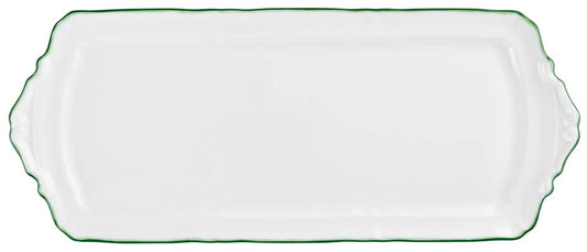 Long cake serving plate