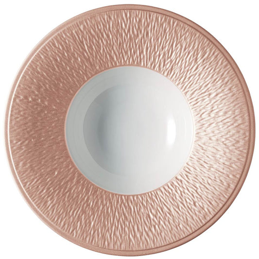 Deep Plate with Engraved Rim 8.9 in