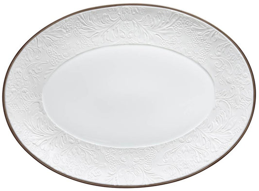 Platinum - Oval Platter 14.2 x 10.2 in
