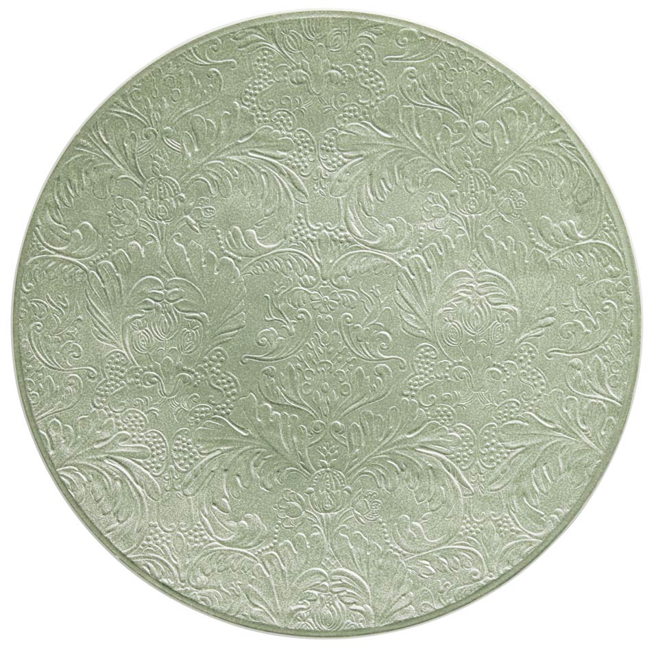Celadon - Buffet Plate Coupe Completely Engraved 12.6 in