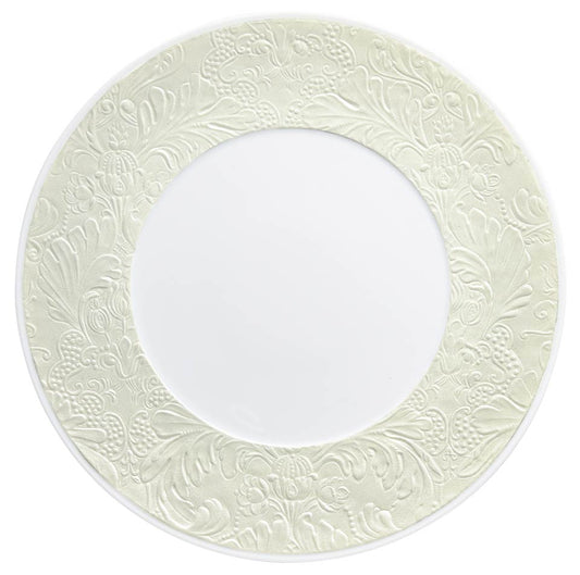 Shell - American Dinner Plate w/ Engraved Rim 10.6 in